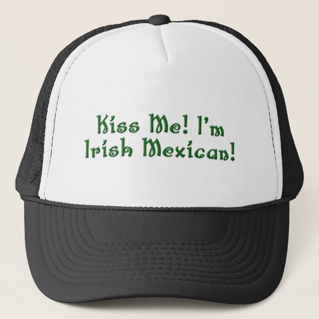 Béseme gorra mexicano irlandés (Anverso)