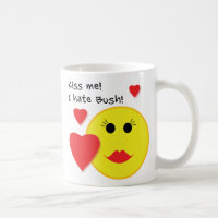 Béseme que odio la taza de café de Bush