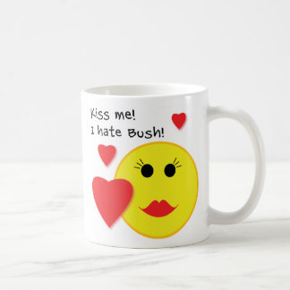 Béseme que odio la taza de café de Bush