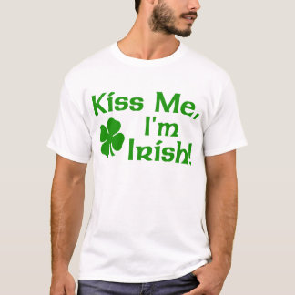 Béseme que soy camiseta irlandesa