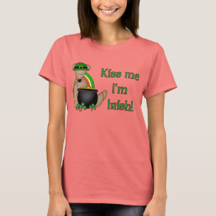 Béseme que soy camiseta irlandesa
