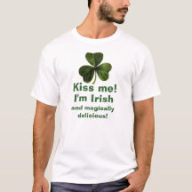 Béseme que soy camiseta irlandesa y mágico