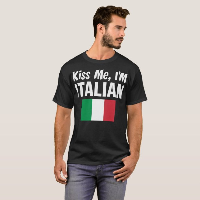 Béseme que soy camiseta italiana (Anverso completo)