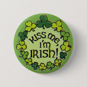 ¡Béseme que soy irlandés! - Botón