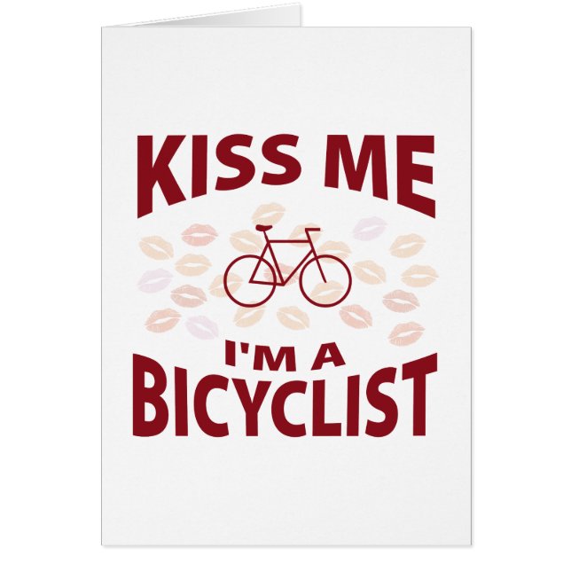 Béseme que soy un Bicyclist (Frente)