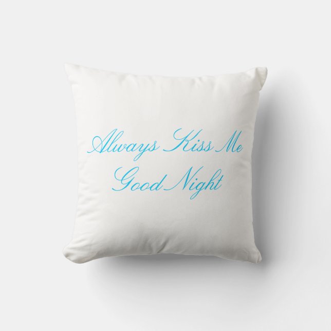 Béseme siempre almohada de las buenas noches (Anverso)
