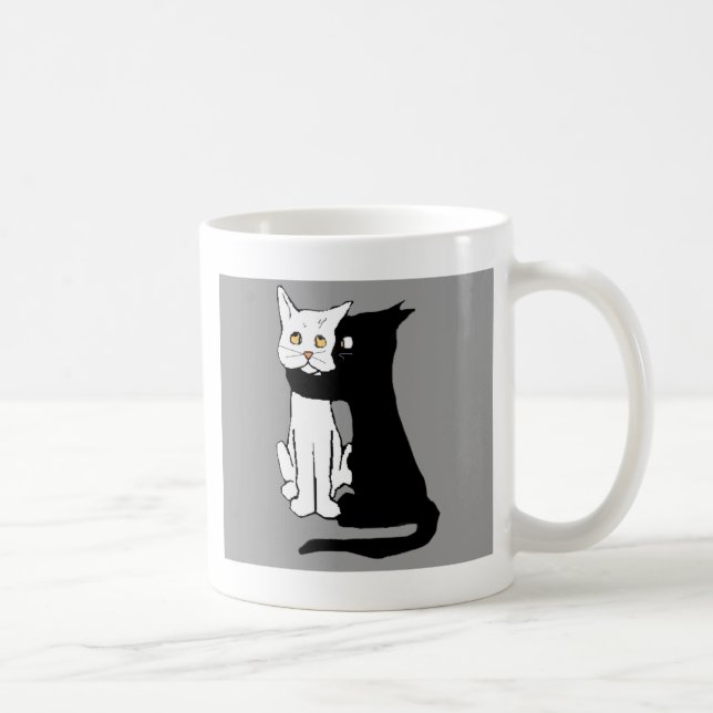 Béseme taza del regalo del gato (Derecha)