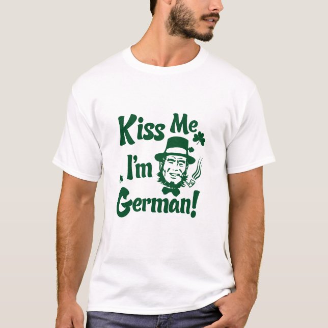 Béseme, yo son camiseta alemana (Anverso)