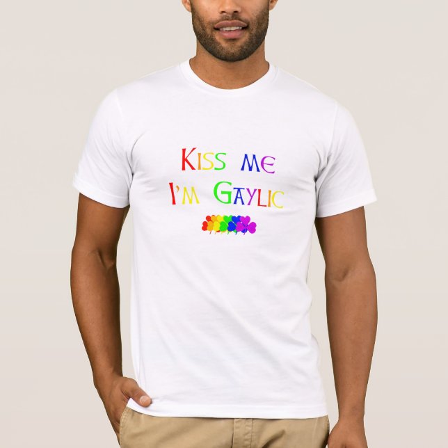 Béseme, yo son camiseta de Gaylic (Anverso)