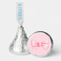 Beso de Chocolate con Lazo Rosa