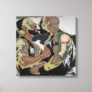 Beso de oso en doble lienzo (Flashback de los años