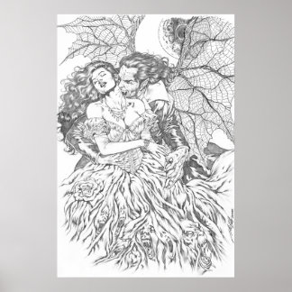 Beso de vampiros de Al Rio - Arte de vampiros y mu