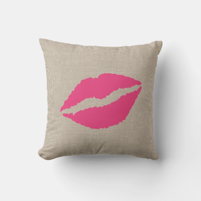 Beso en la almohada de lino del fondo de la (Anverso)