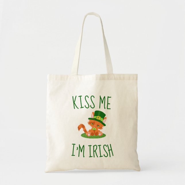 Beso lindo, soy la bolsa de té del gato irlandés (Frente)