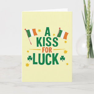 Beso Para Suerte Tarjeta De Buena Fortuna Irlandes