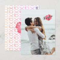 Beso XOXO Añade tu postal personalizada de fotos