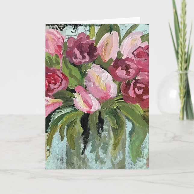 Besos antiguos - Tarjeta de felicitación en blanco (Anverso)