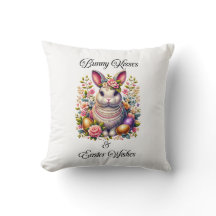 Besos confitados y Cojín decorativo de los deseos