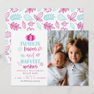 Besos de calabaza y deseo de cosecha Anuncio de na