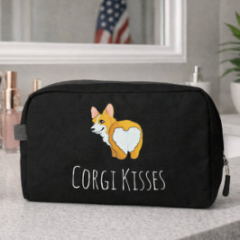 'Besos de Corgi' Divertido Bolsas de Maquillaje pa