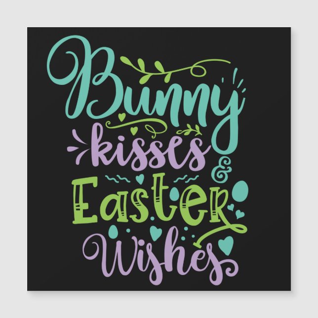 besos de deseos de Pascua (Anverso)