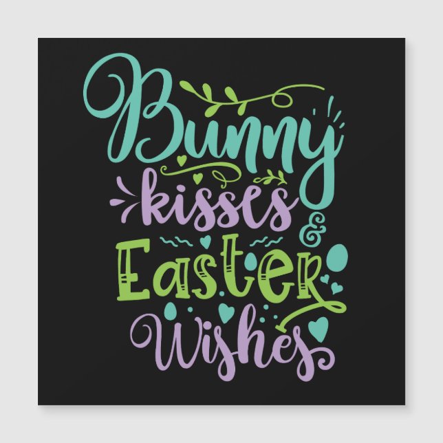 besos de deseos de Pascua (Anverso)