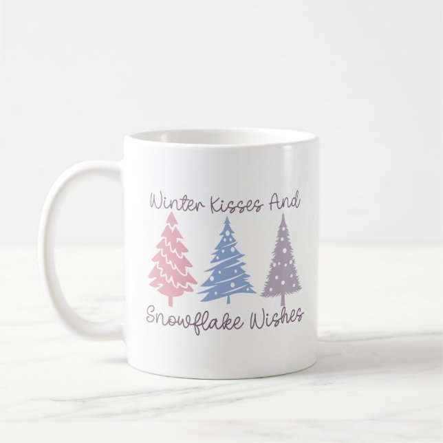 Besos de invierno y deseos de copas de nieve (Izquierda)