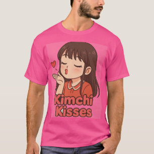 Besos de Kimchi - Camiseta Kawaii para los amantes
