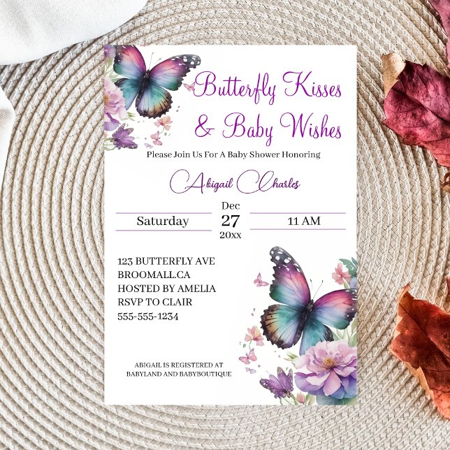 Besos de mariposa e invitación a los bebés (Subido por el creador)
