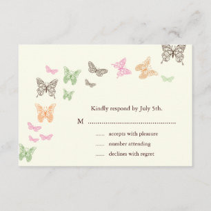 Besos de mariposa marfil RSVP
