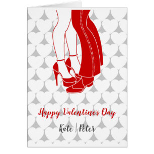 Besos de pareja en El día de San Valentín