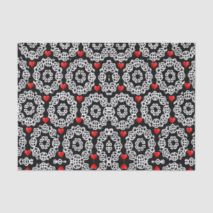 Besos decorativos de papel tisular valentinas