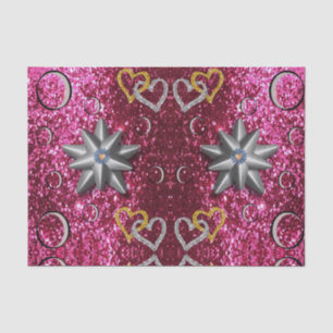 Besos decorativos de papel tisular valentinas