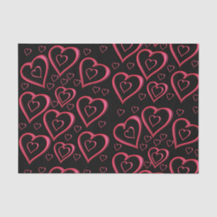 Besos decorativos de papel tisular valentinas