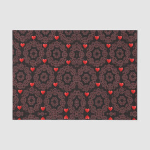 Besos decorativos de papel tisular valentinas