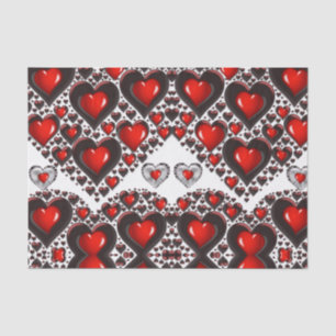 Besos decorativos de papel tisular valentinas