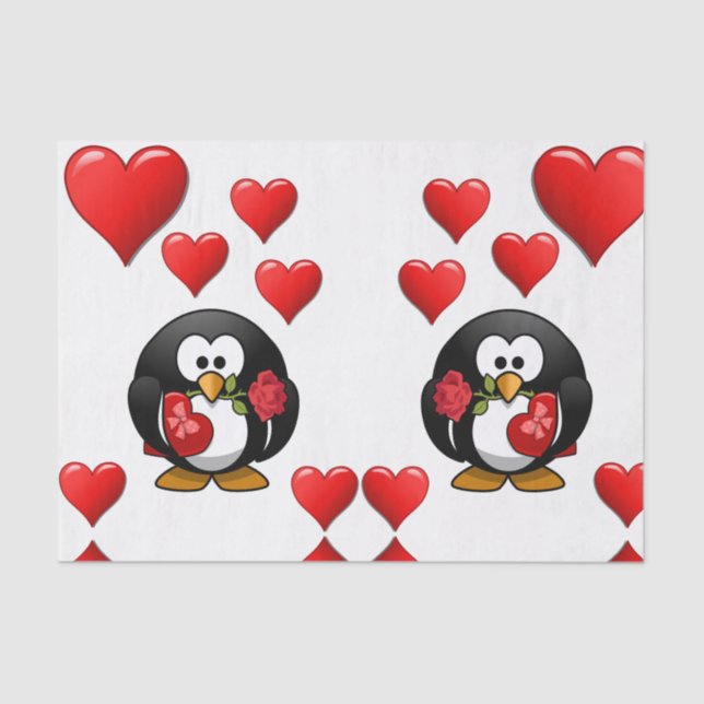 Besos decorativos de papel tisular valentinas (Anverso)