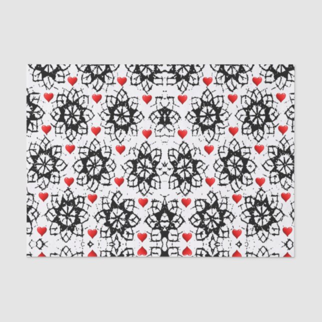 Besos decorativos de papel tisular valentinas (Anverso)