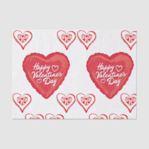 Besos decorativos de papel tisular valentinas