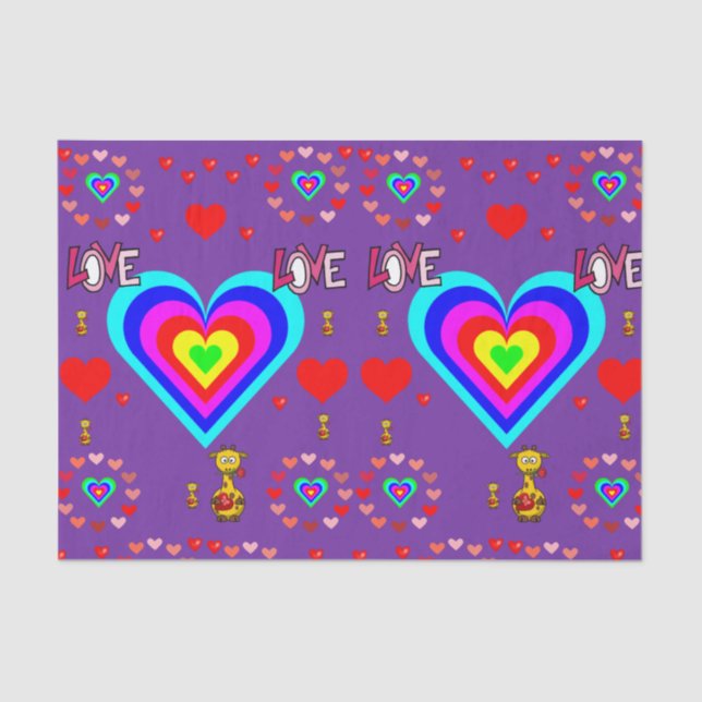 Besos decorativos de papel tisular valentinas (Anverso)