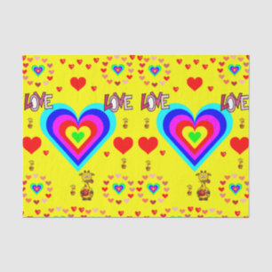 Besos decorativos de papel tisular valentinas