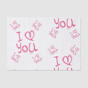 Besos decorativos de papel tisular valentinas