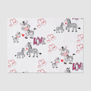 Besos decorativos de papel tisular valentinas