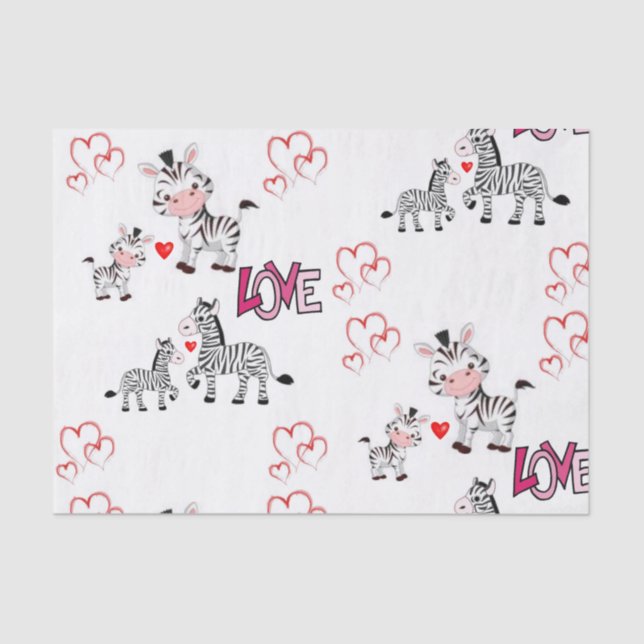 Besos decorativos de papel tisular valentinas