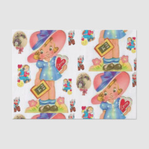 Besos decorativos de papel tisular valentinas