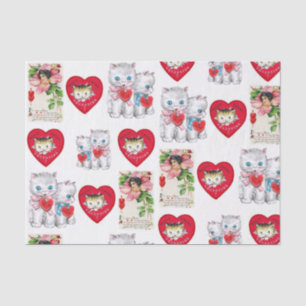 Besos decorativos de papel tisular valentinas