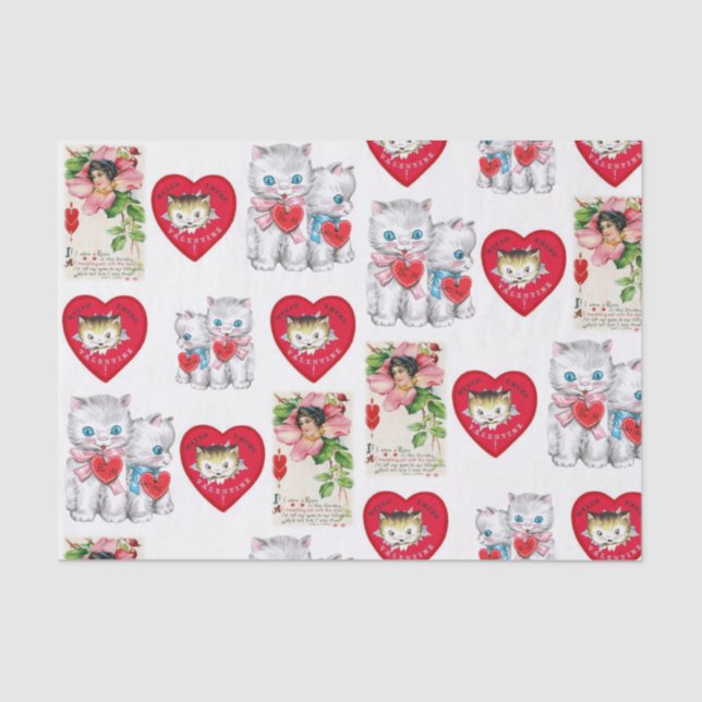 Besos decorativos de papel tisular valentinas (Anverso)