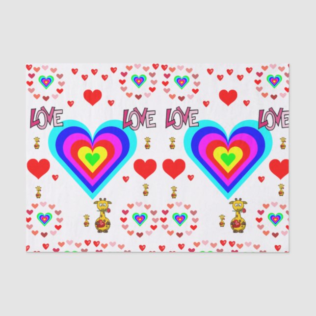 Besos decorativos de papel tisular valentinas (Anverso)