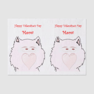 Besos decorativos de papel tisular valentinas