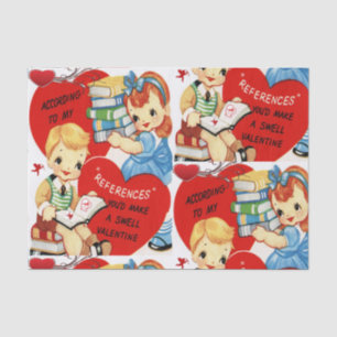 Besos decorativos de papel tisular valentinas